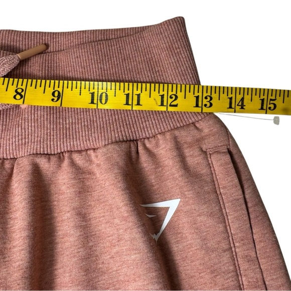 Gymshark Ark Tie High Waist Joggers Deep Blush Marl Pink Womens Size Small - Picture 8 of 13